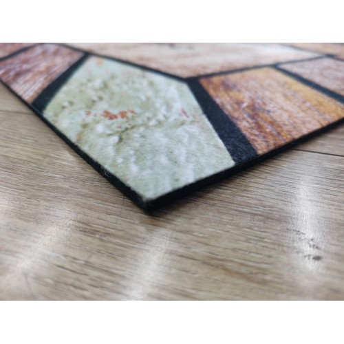 Printed Non-Woven Mat With Granular Rubber Back