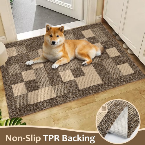 Ring Velvet TPR Pet Indoor  Mat