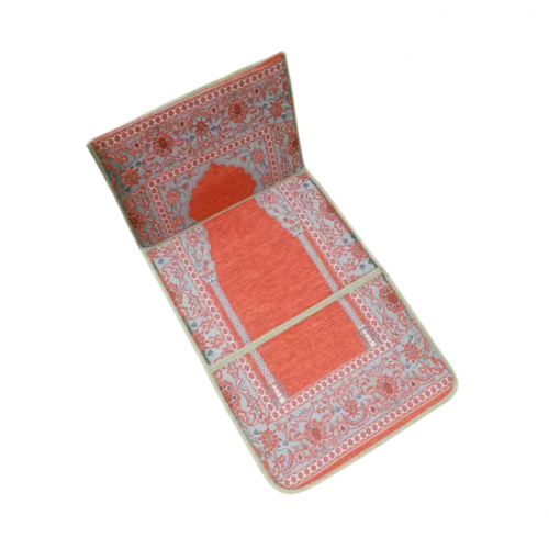 Machine Woven Foldable Chenille Portable Jacquard Prayer Mat