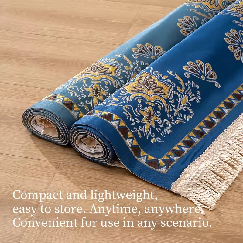 Woven Anti-skid Muslim Jacquard Prayer Mat 