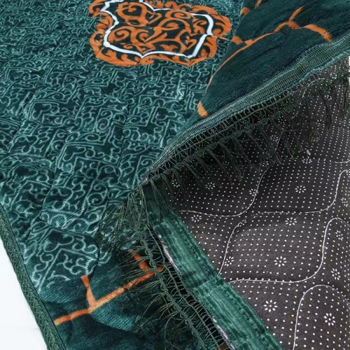 Muslim Islamic Ramadan Soft Embossed Foam Non Slip  Prayer Mat
