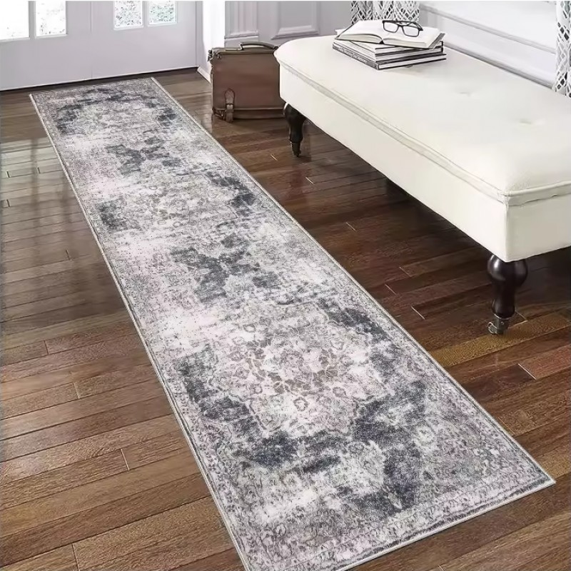  Non Slip Floor Carpet With TPR Backing Washable  Hallway Imitated Cashmere Mat  