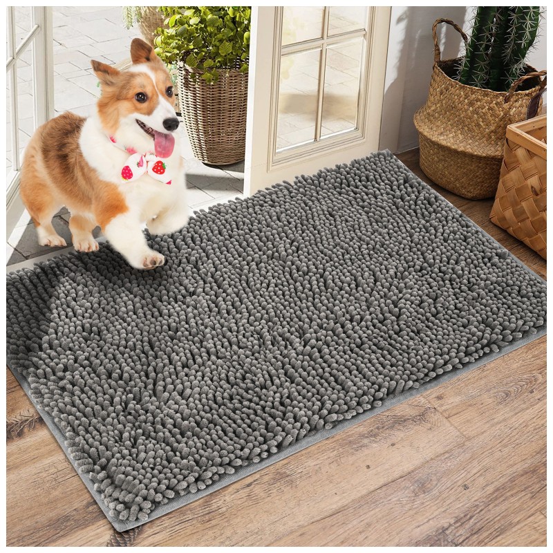 Water Absorbing Home Pet Chenille Floor Mat