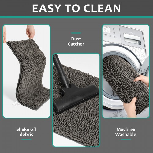 Water Absorbing Home Pet Chenille Floor Mat